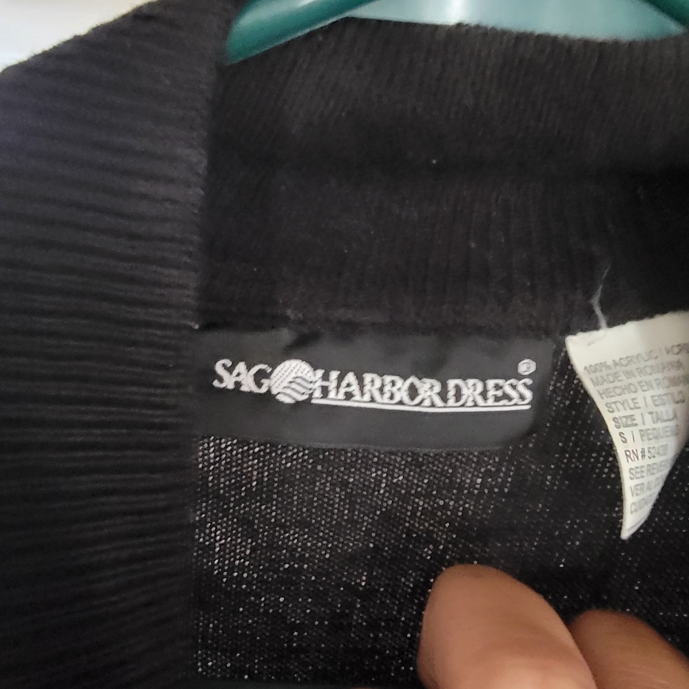Knee length black dress
